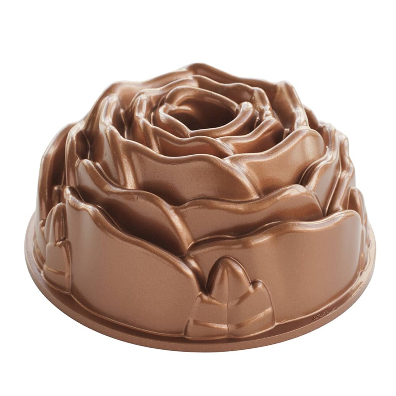 Nordic Ware Cast Aluminum Non-Stick Rose Shape Bundt Pan 10 Cup Capacity